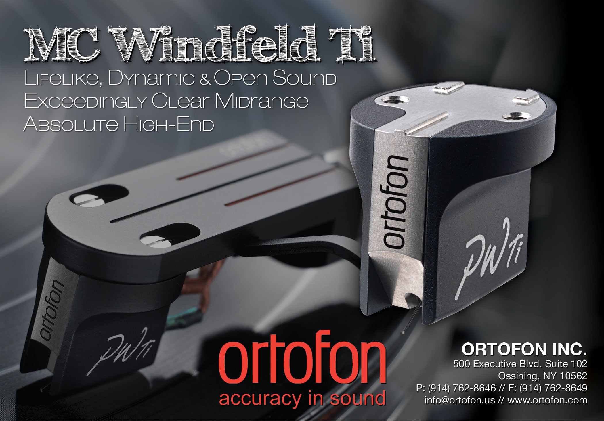 Ortofon TAS Windfeld Ti half page ad